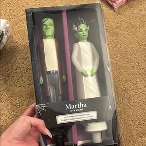 Frankenstein and his bride taper candle